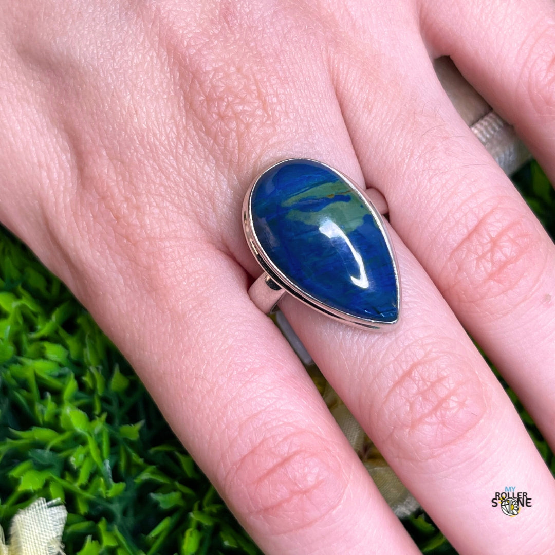 Bague Argent 925 Azurite #5