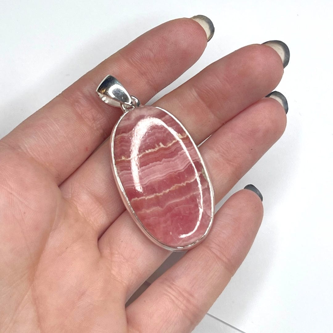 Pendentif Argent Rhodochrosite #12