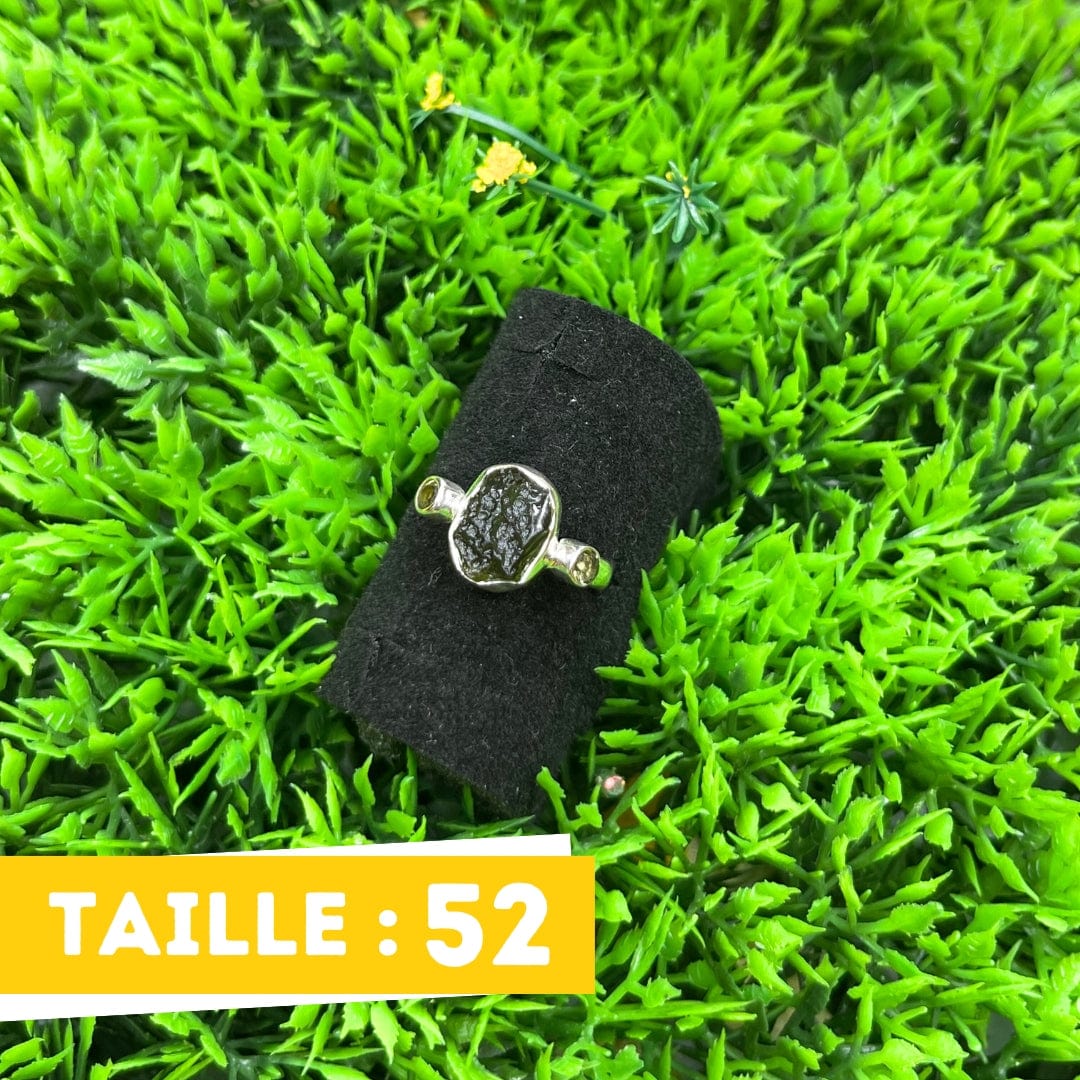 Bague Argent Moldavite #2