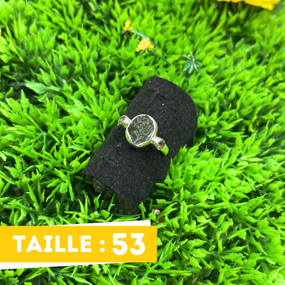 Bague Argent Moldavite #7