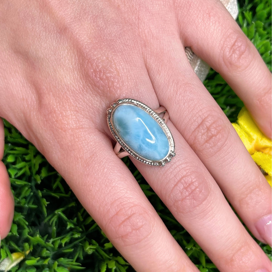 Bague Argent 925 Larimar #136