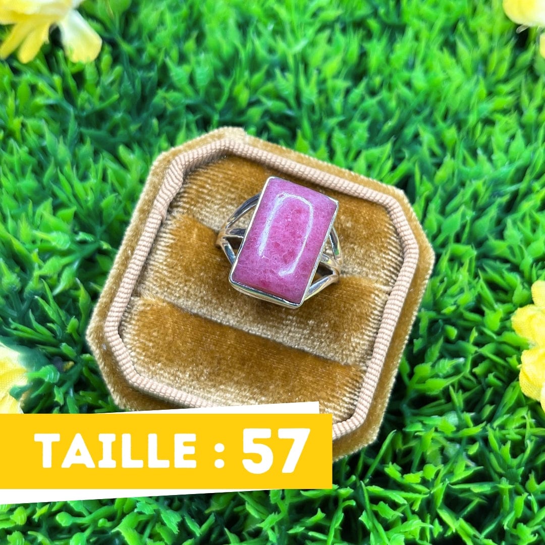 Bague Argent Rhodonite Australienne #13