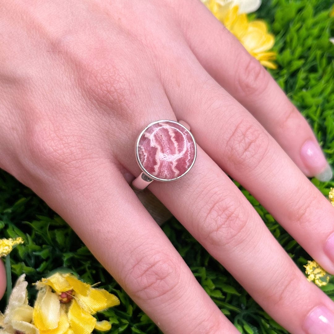 Bague Argent Rhodochrosite #36