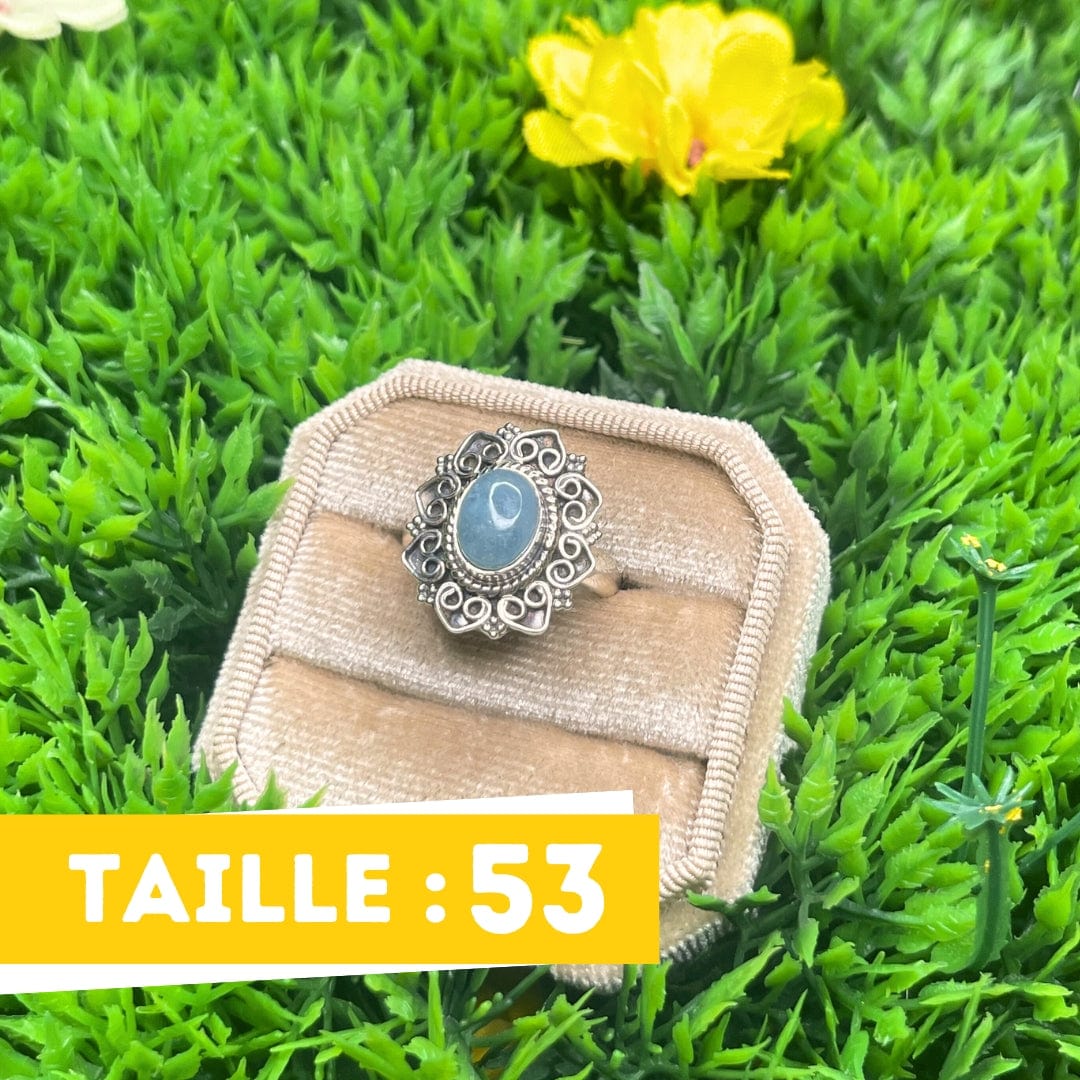 Bague Argent Aigue Marine #4