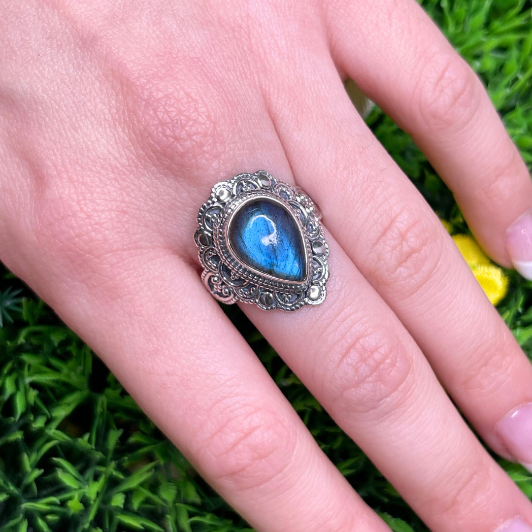 Bague Labradorite Bluefire Argent 925 #18