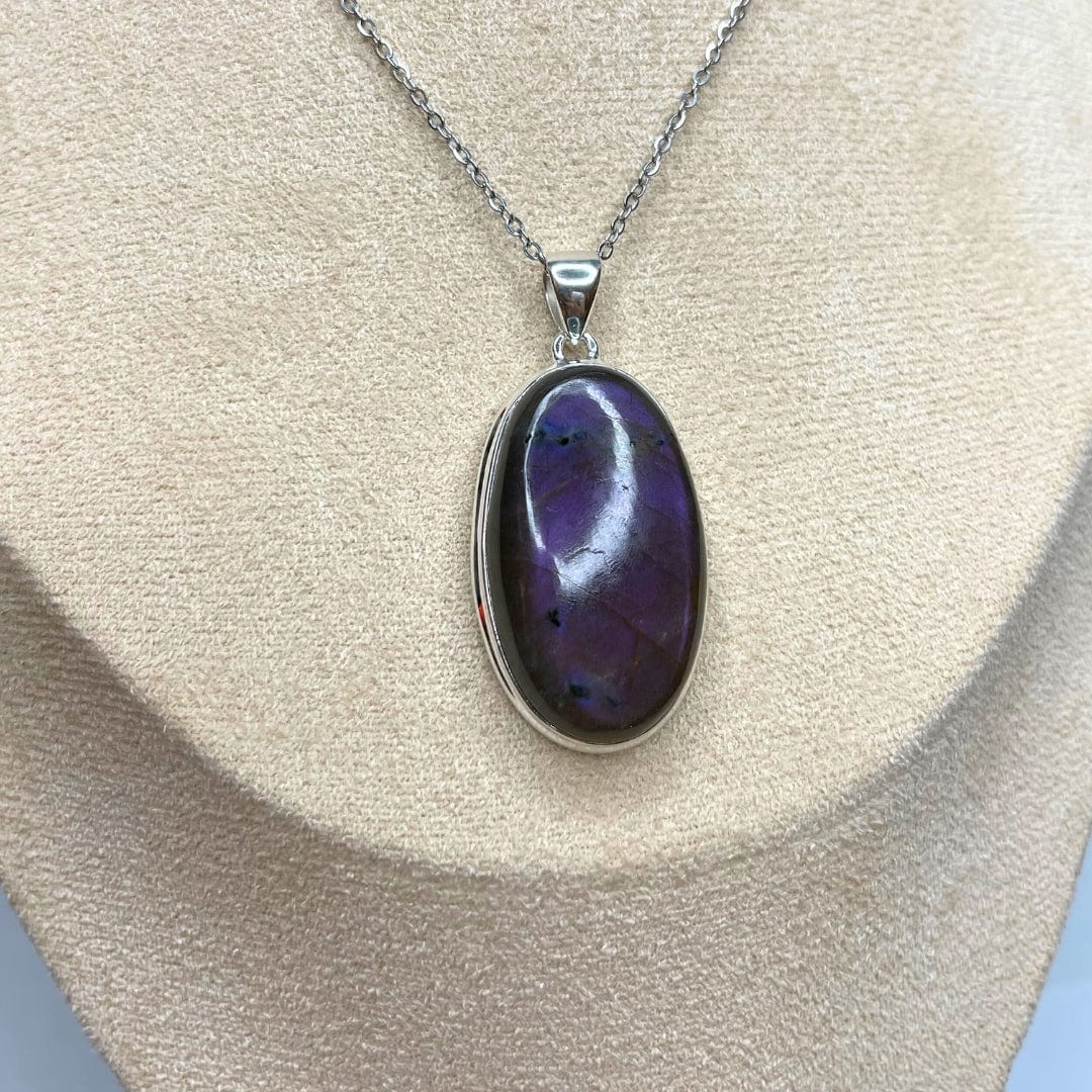 Pendentif Labradorite Purple Fire #9