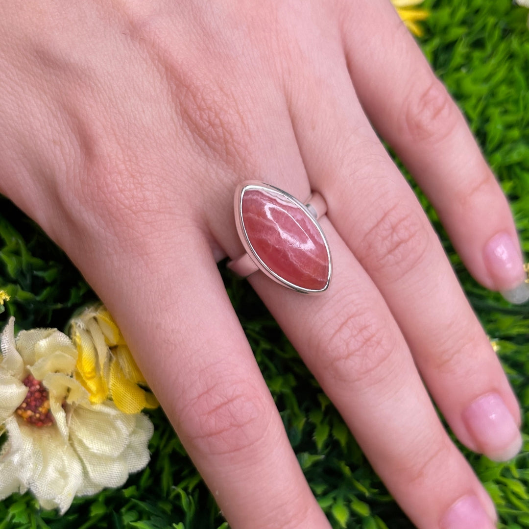 Bague Argent Rhodochrosite #33