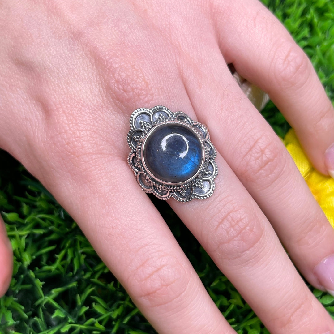 Bague Labradorite Bluefire Argent 925 #29