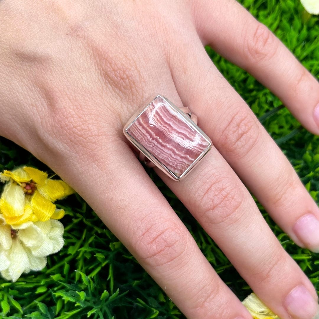 Bague Argent Rhodochrosite #35