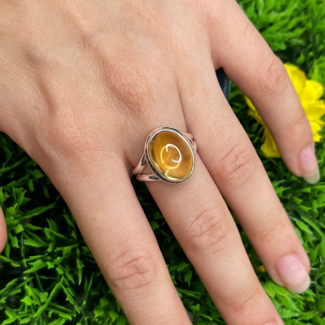 Bague Argent Citrine #6