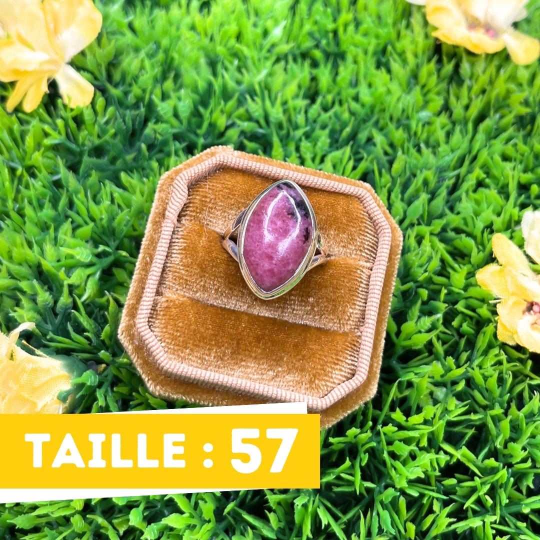 Bague Argent Rhodonite Australienne #10