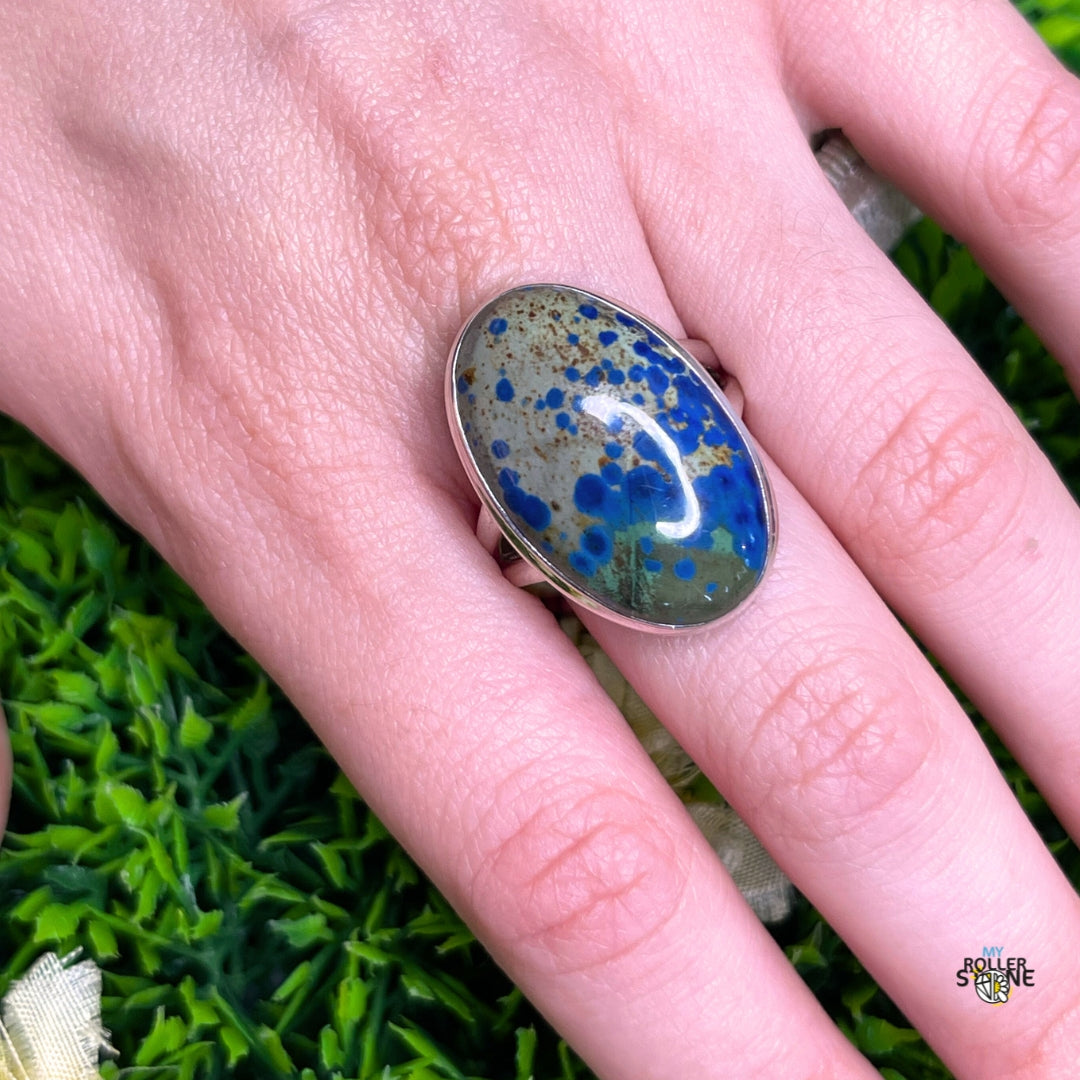 Bague Argent 925 Azurite #6