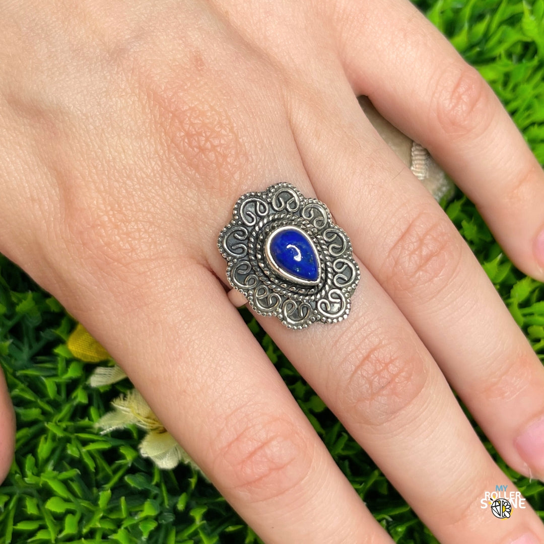 Bague Argent 925 Lapis Lazuli #198