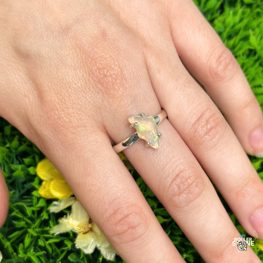 Bague Argent Opale d'Ethiopie #313