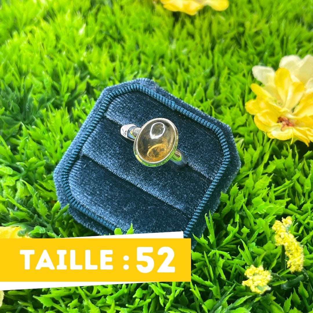 Bague Argent Citrine #36