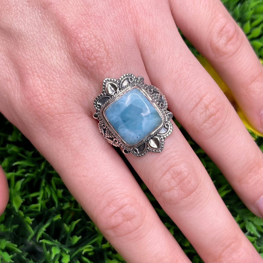 Bague Argent 925 Larimar #14