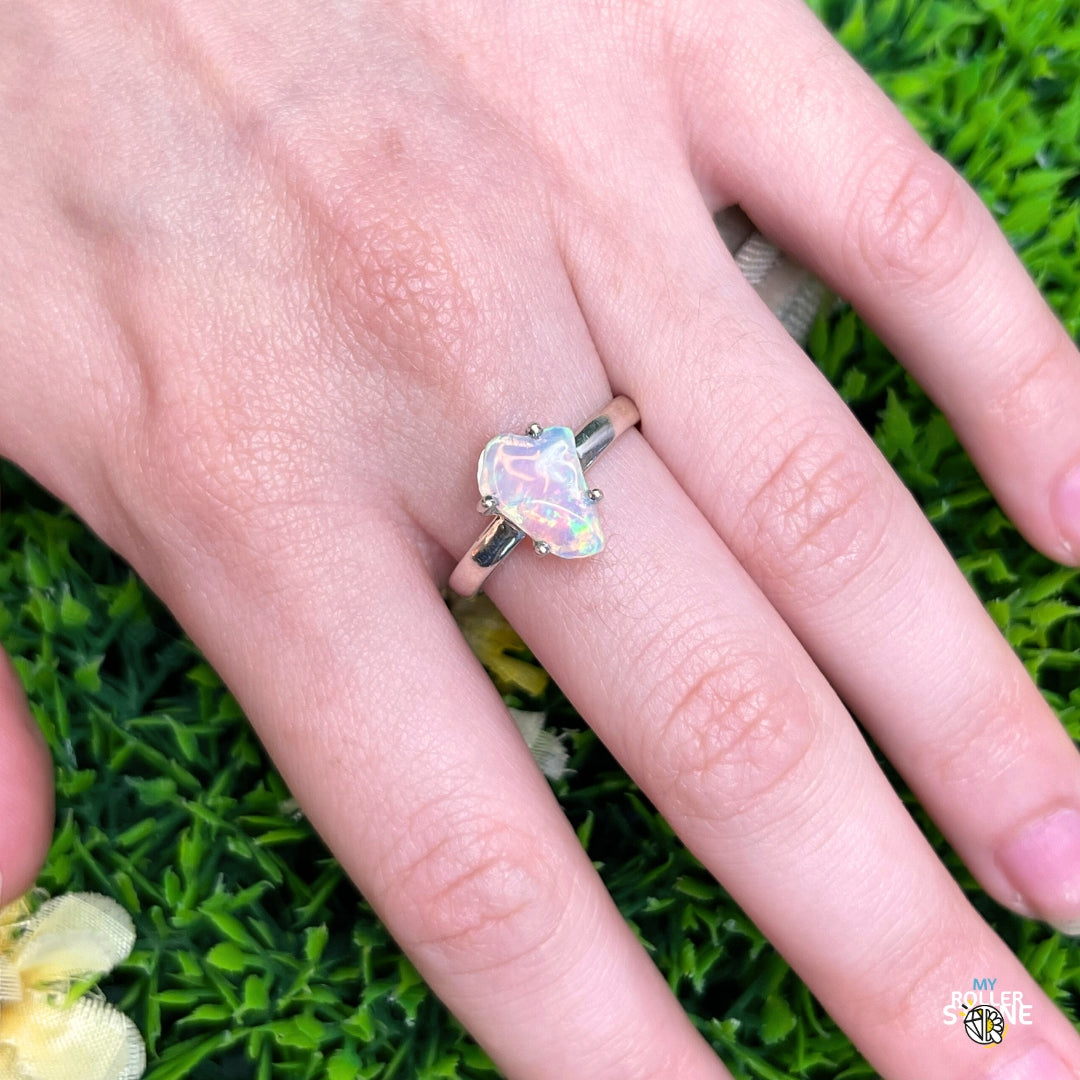 Bague Argent Opale d'Ethiopie #302