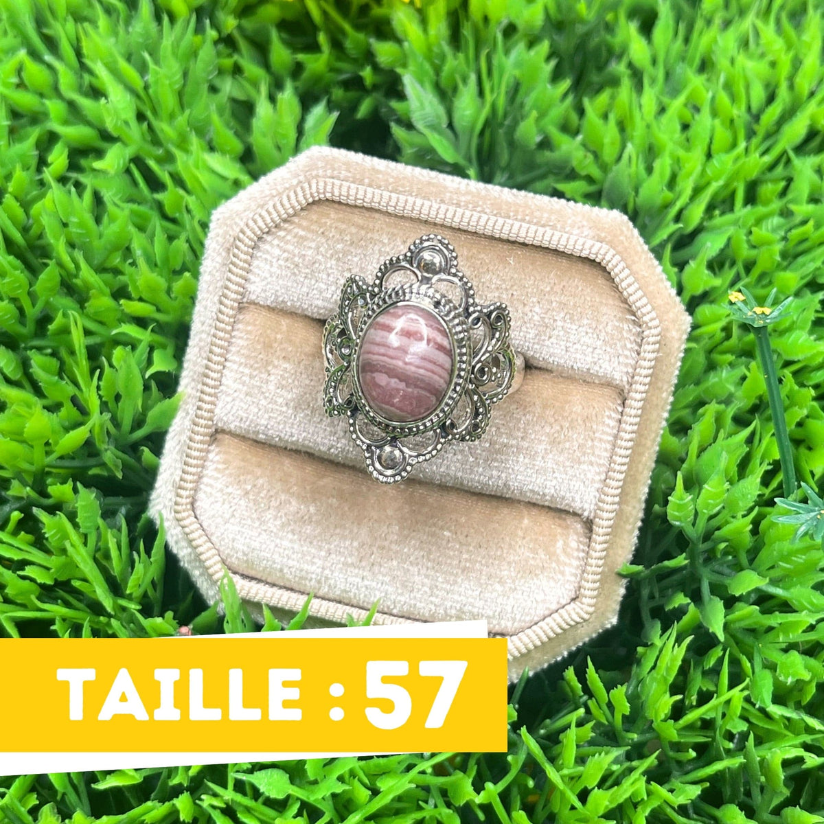 Bague Argent Rhodochrosite #2