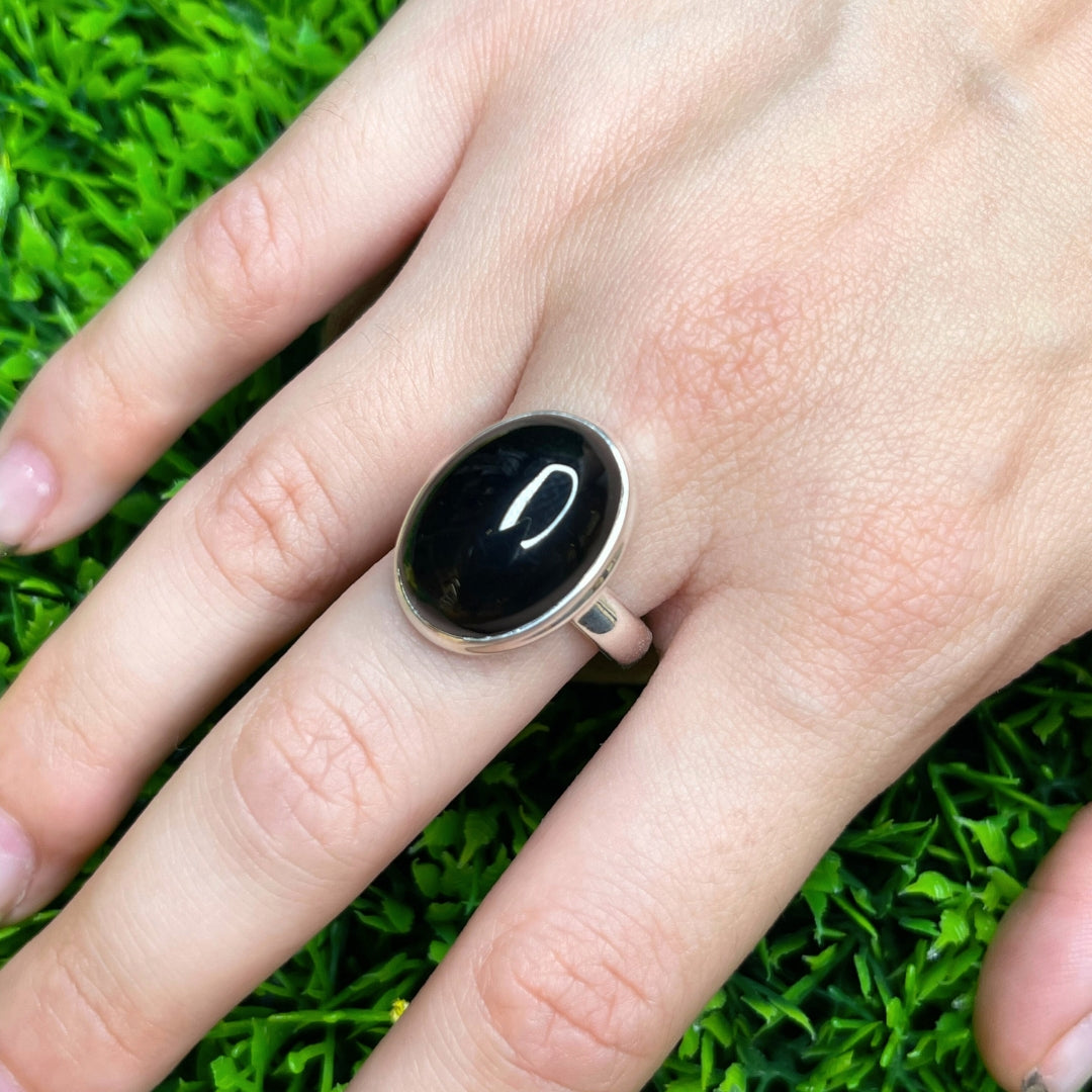 Bague Onyx Argent #32