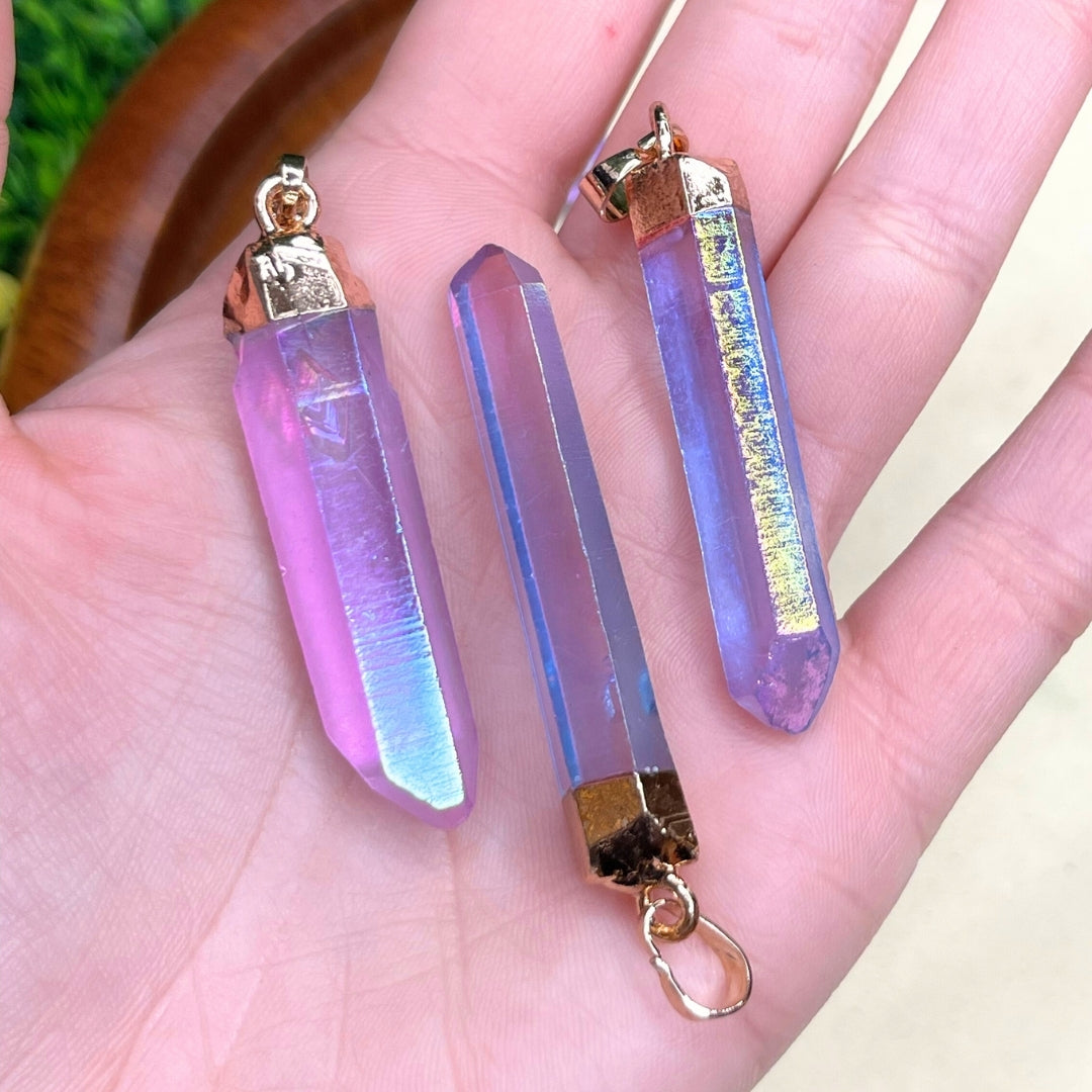 Pendentif Pointe Quartz Aura