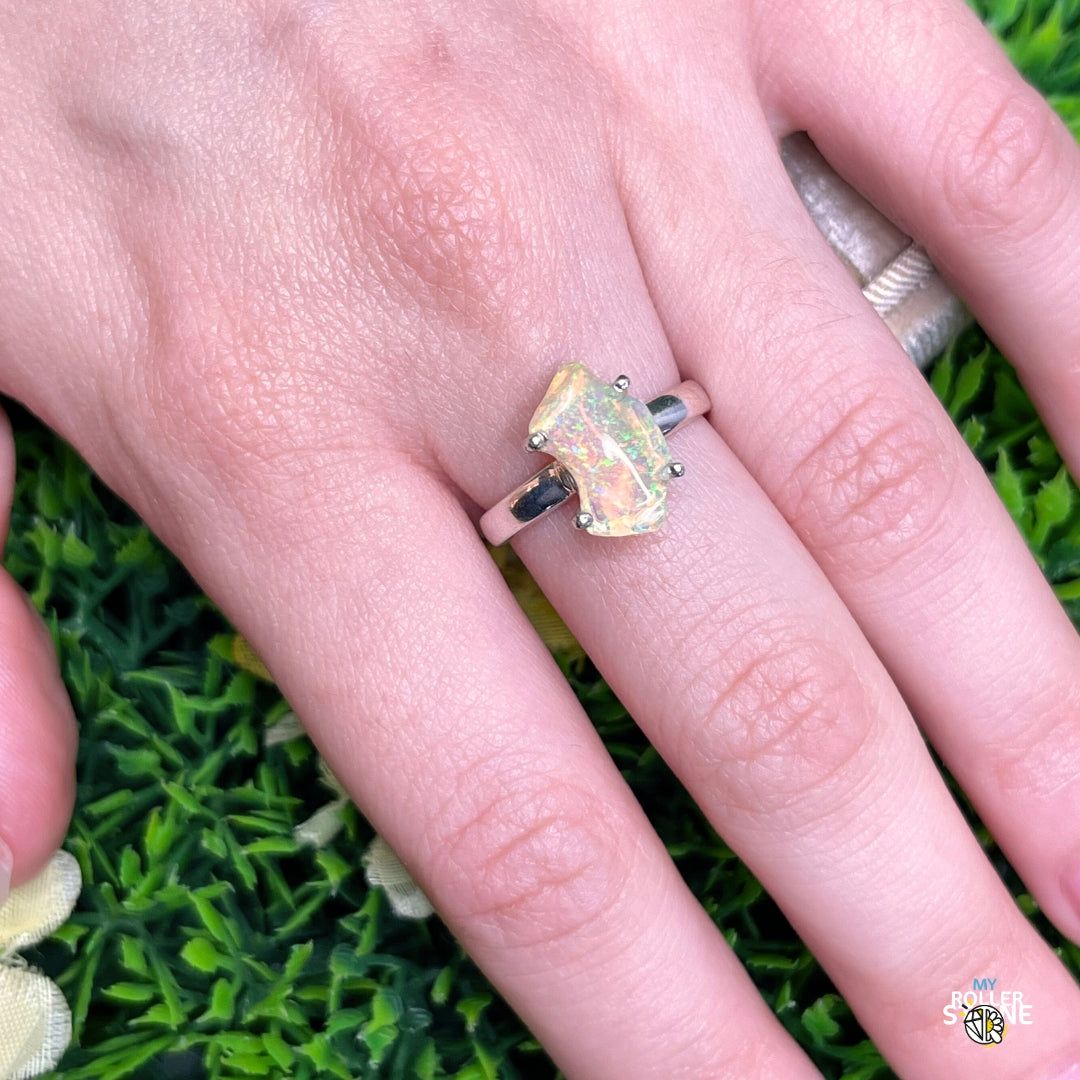 Bague Argent Opale d'Ethiopie #262