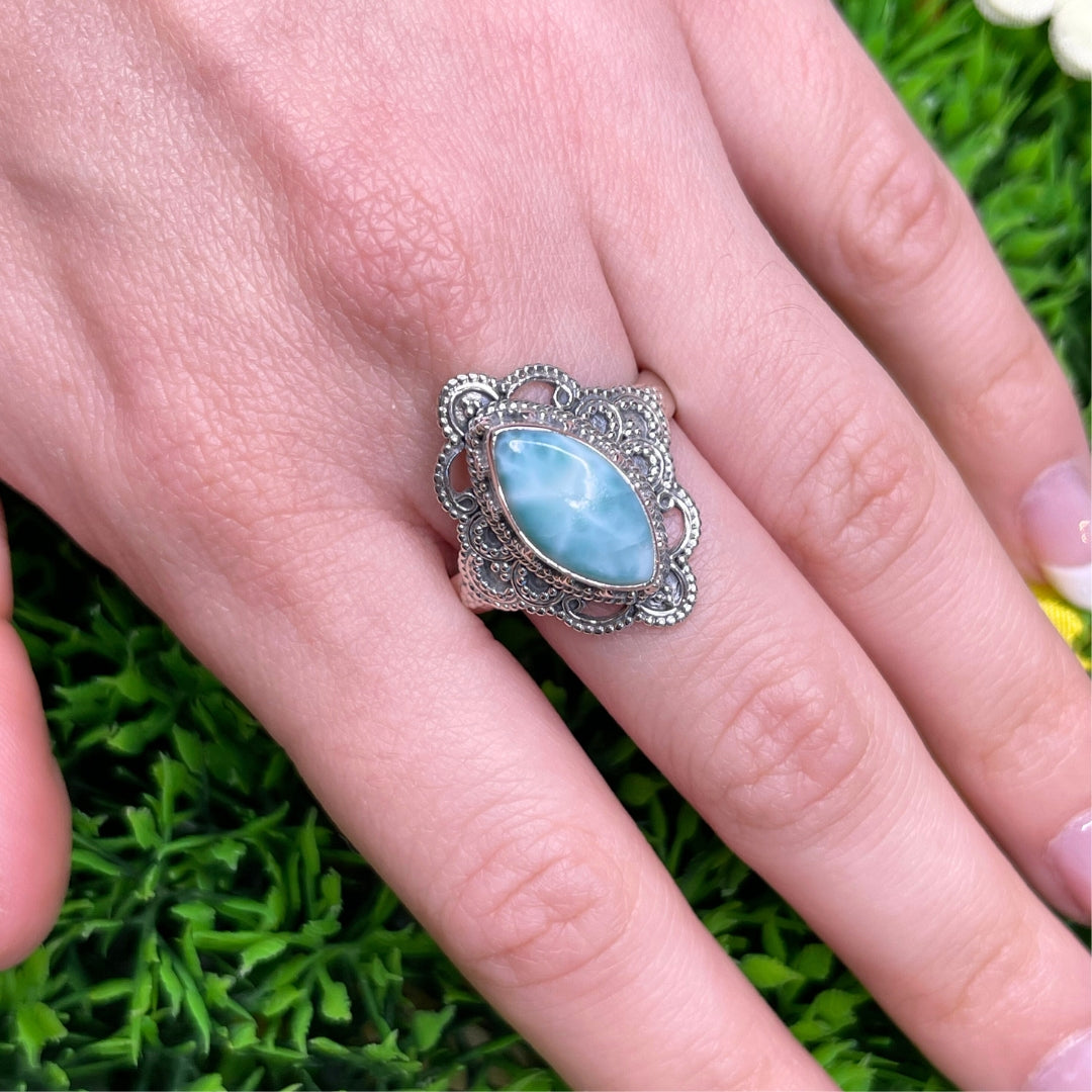 Bague Argent 925 Larimar #33