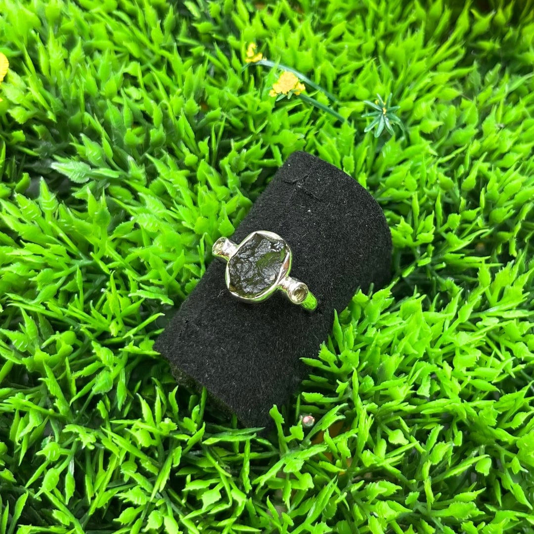 Bague Argent Moldavite #4