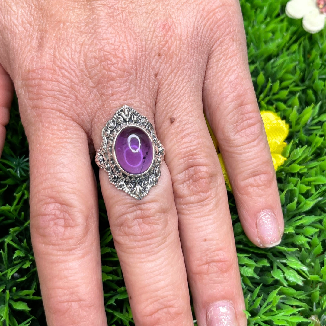 Bague Argent 925 Améthyste #37