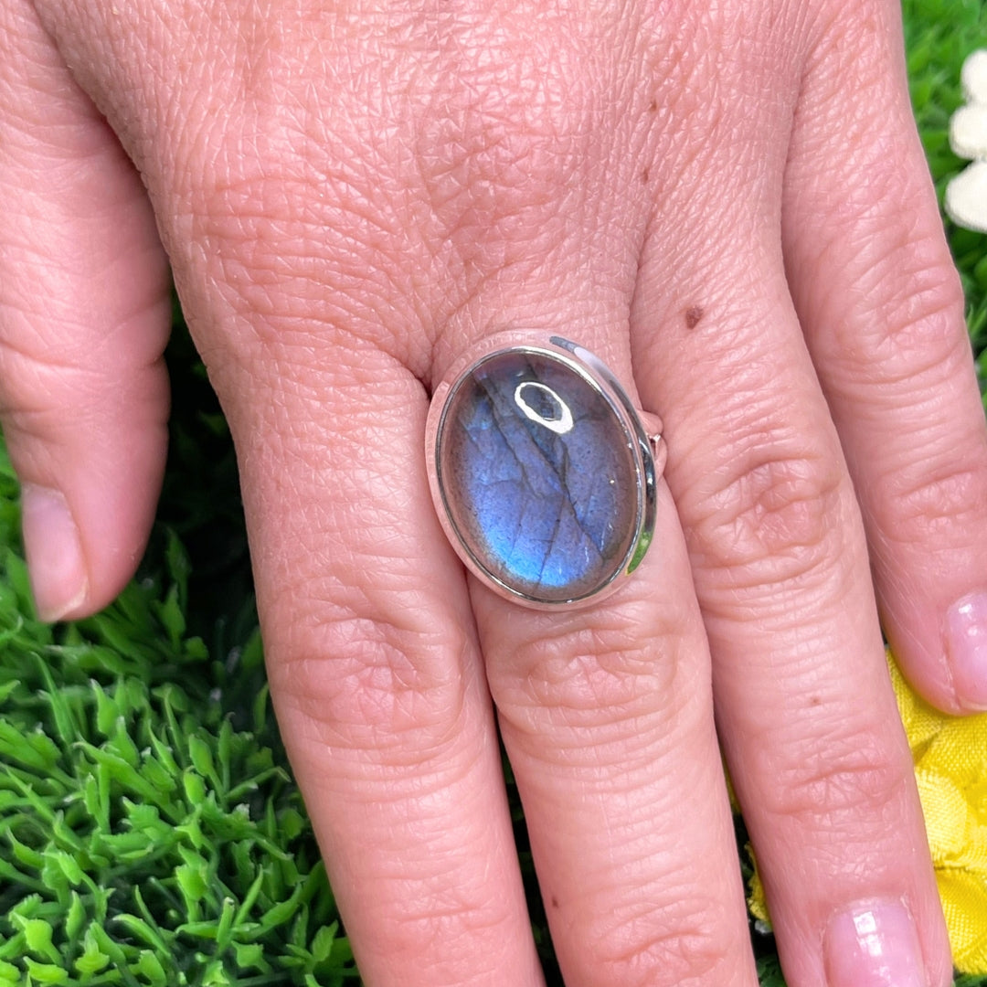 Bague Argent Labradorite Bluefire #167