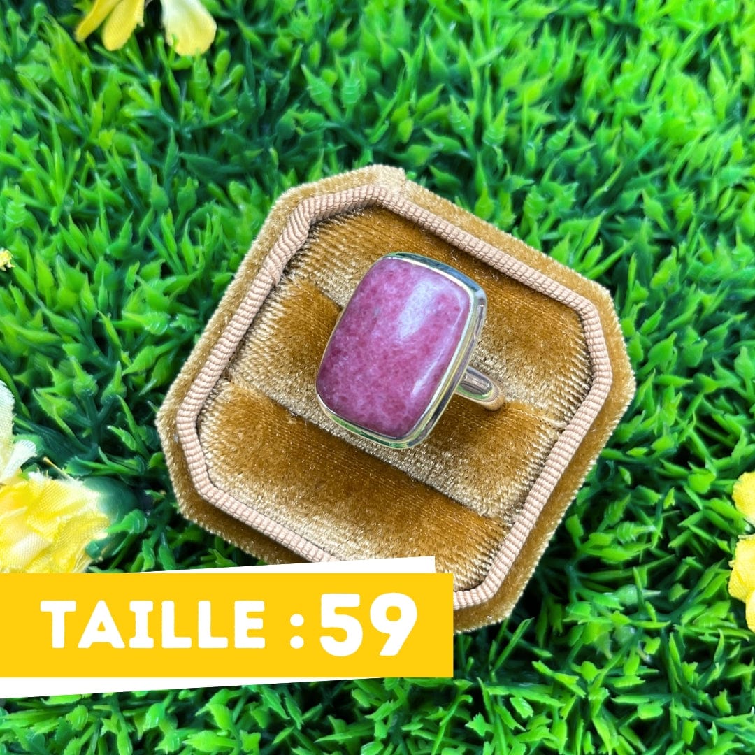 Bague Argent Rhodonite Australienne #25