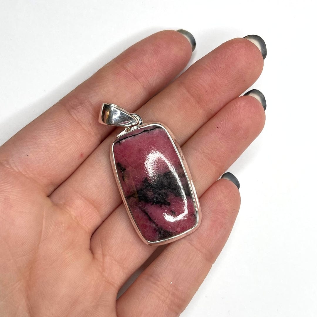 Pendentif Argent Rhodonite Australienne #7