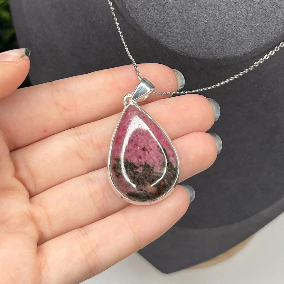 Pendentif Argent Rhodonite Australienne #9