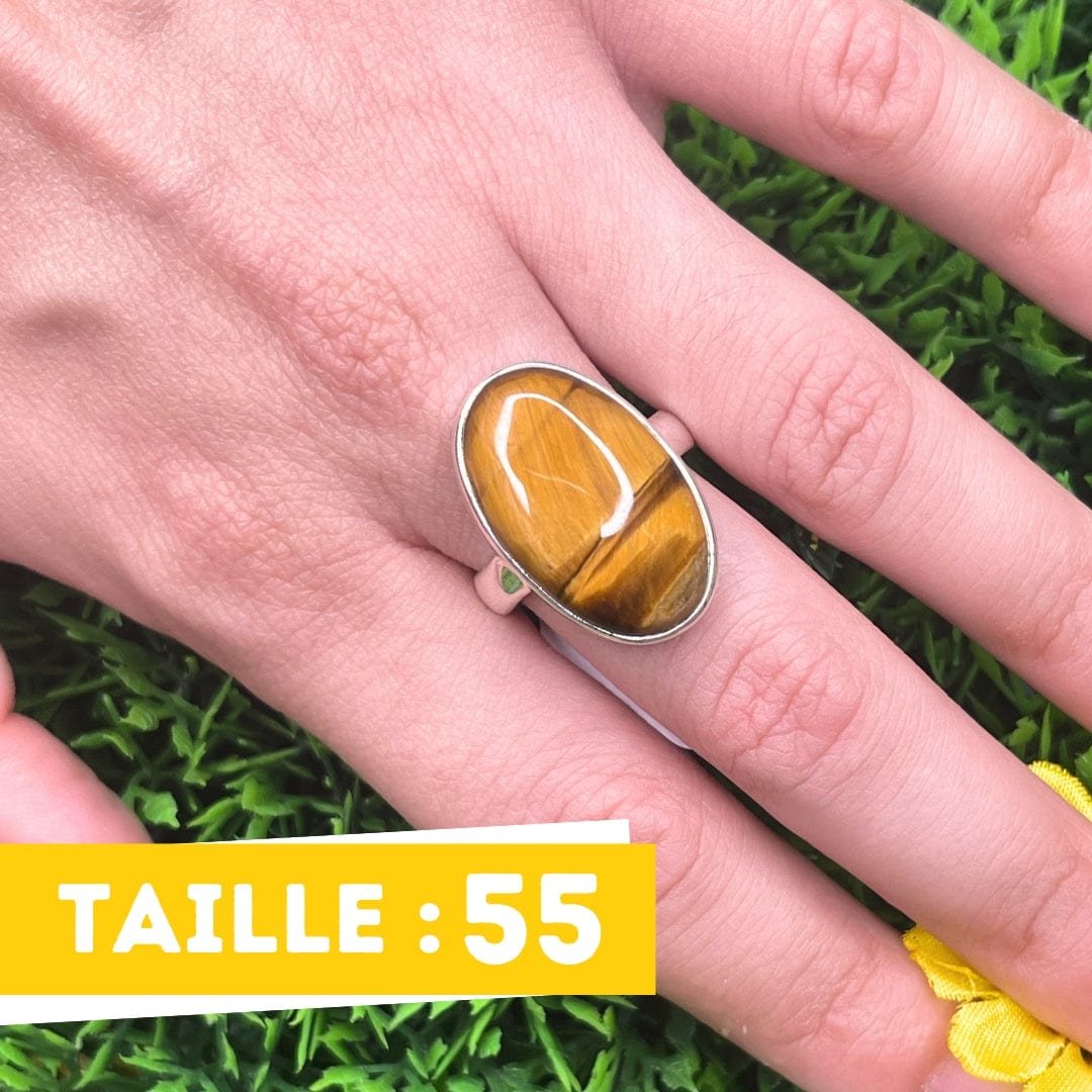 Bague Argent 925 Oeil de Tigre #13