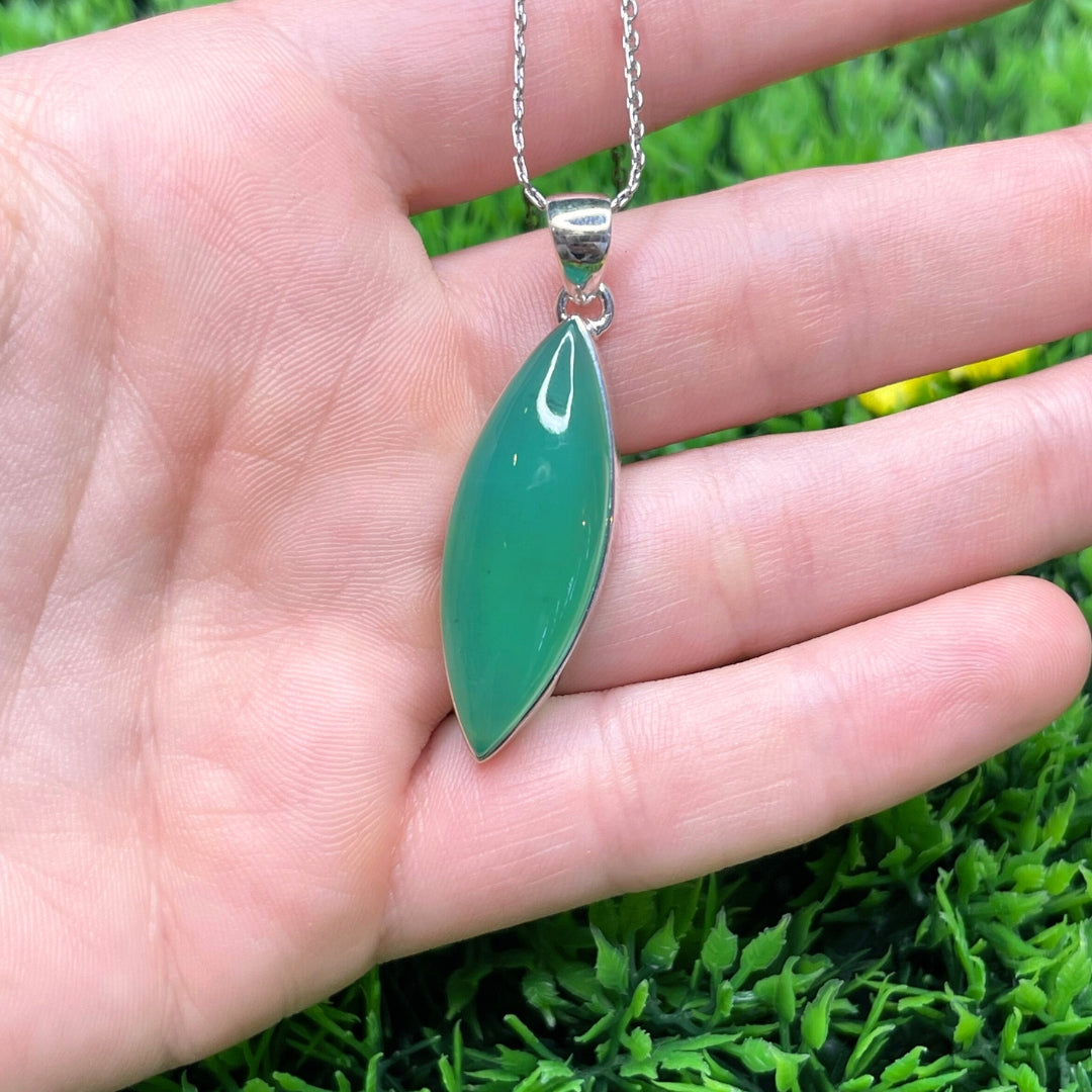 Pendentif Argent 925 Chrysoprase #8