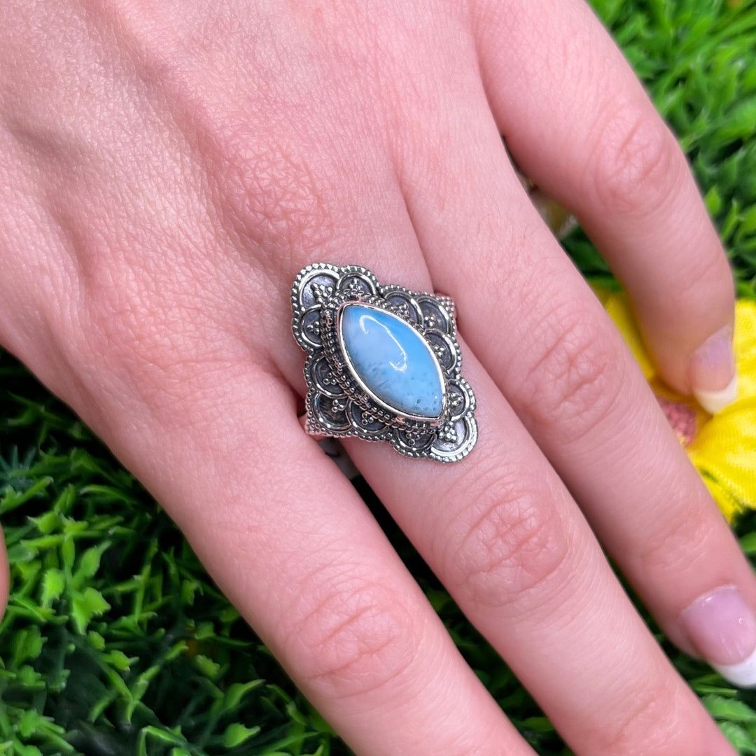 Bague Argent 925 Larimar #34