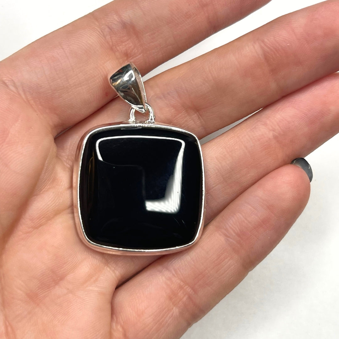 Pendentif Argent Onyx #15