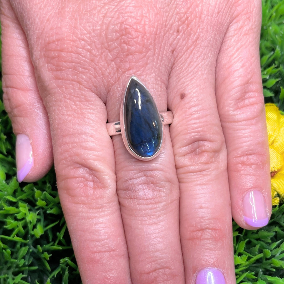 Bague Argent Labradorite Bluefire #200