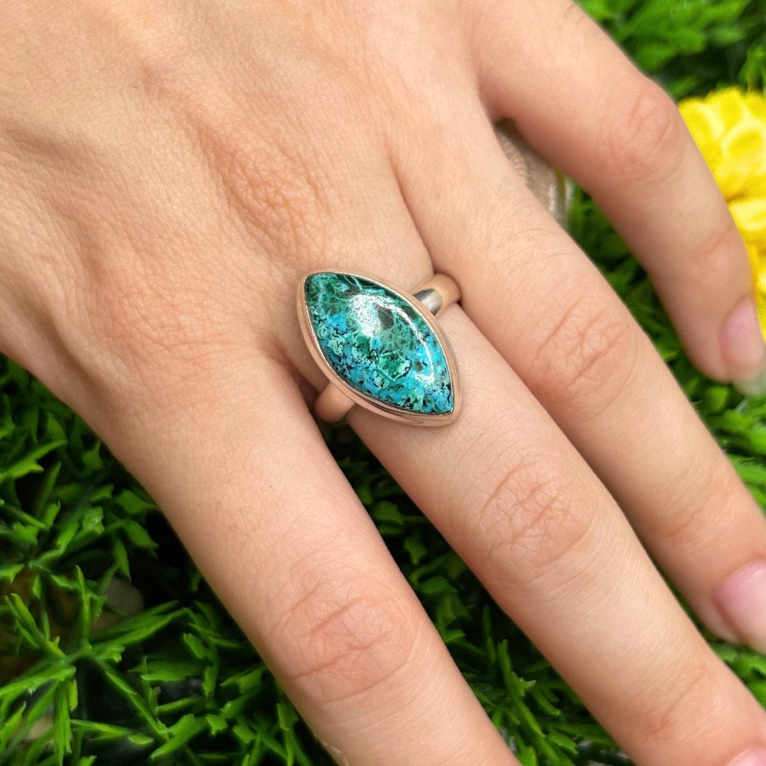 Bague Malachite Chrysocolle #6