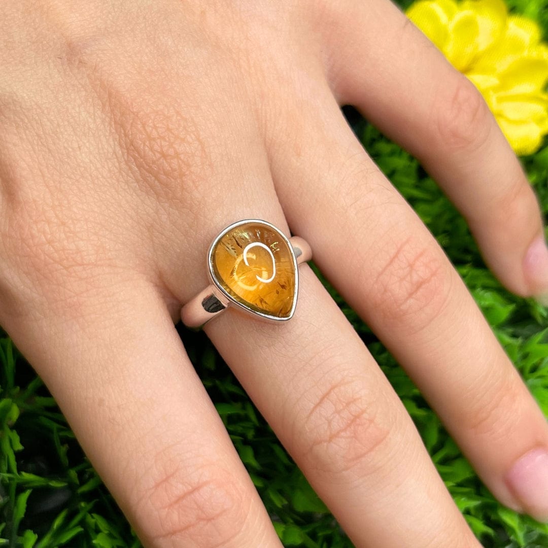 Bague Argent Citrine #26