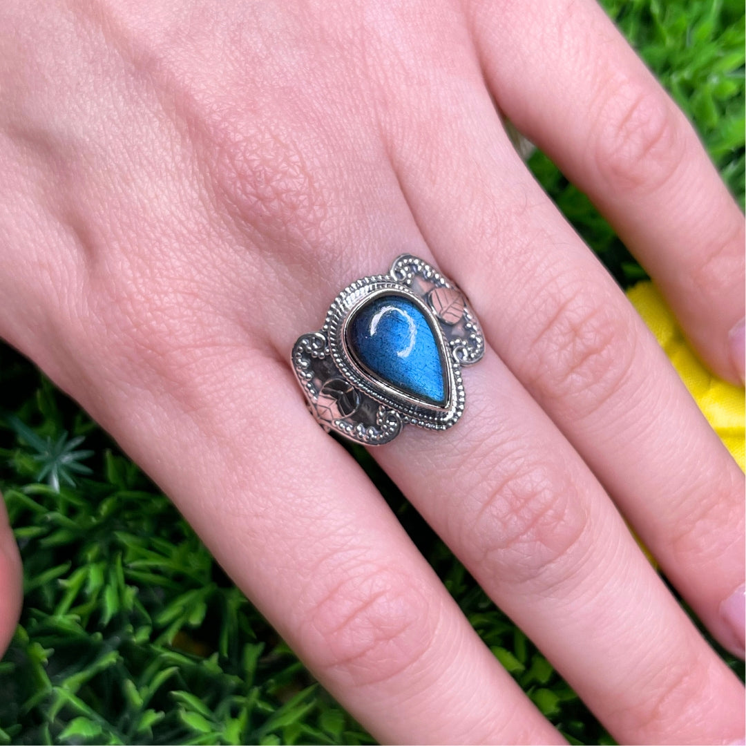 Bague Labradorite Bluefire Argent 925 #17