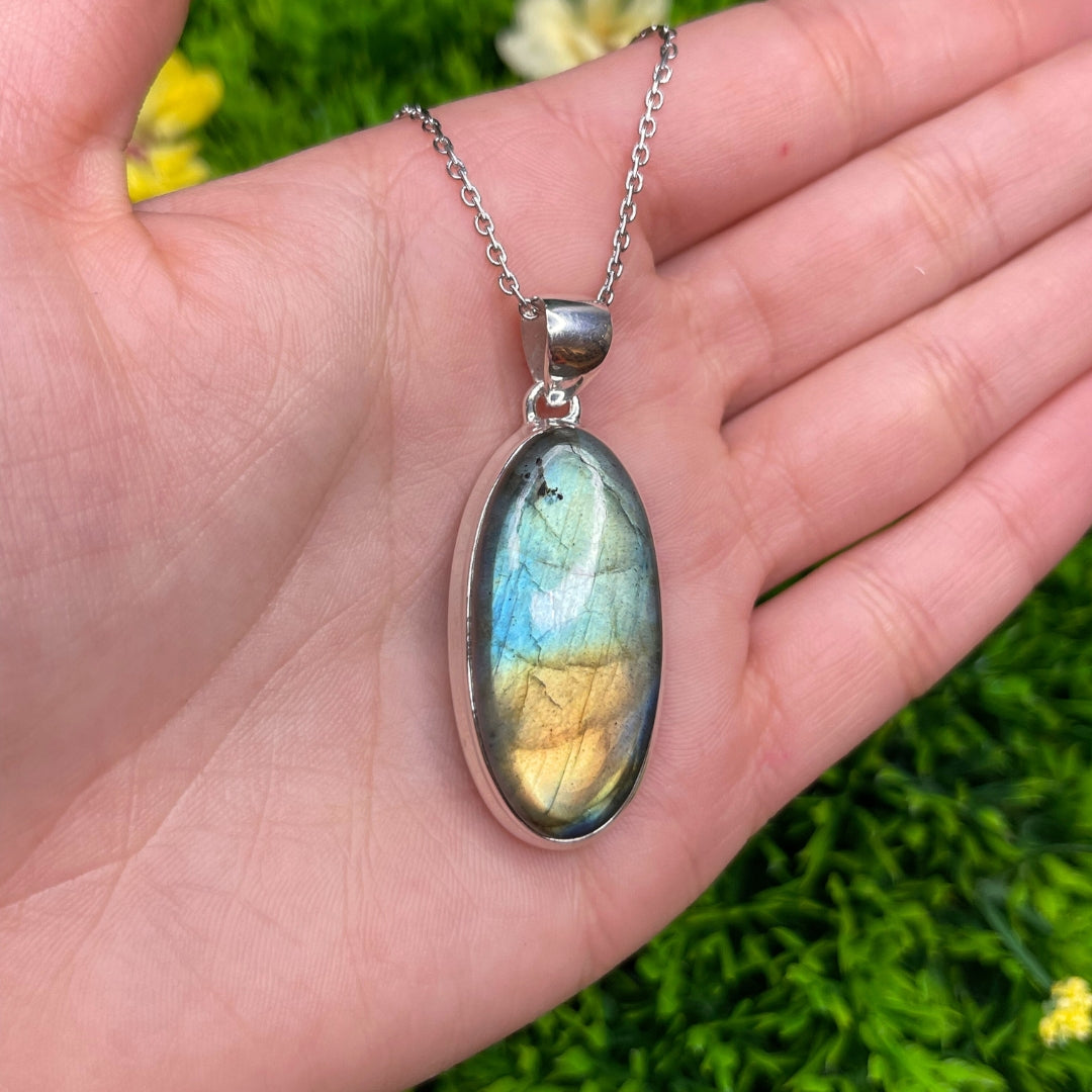 Pendentif Labradorite Blue Fire #5