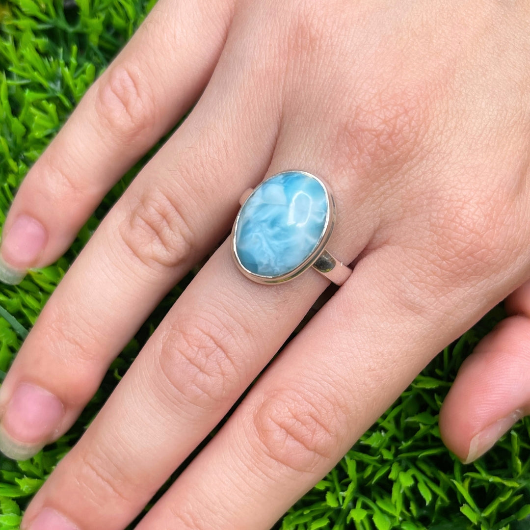 Bague Argent Larimar #104