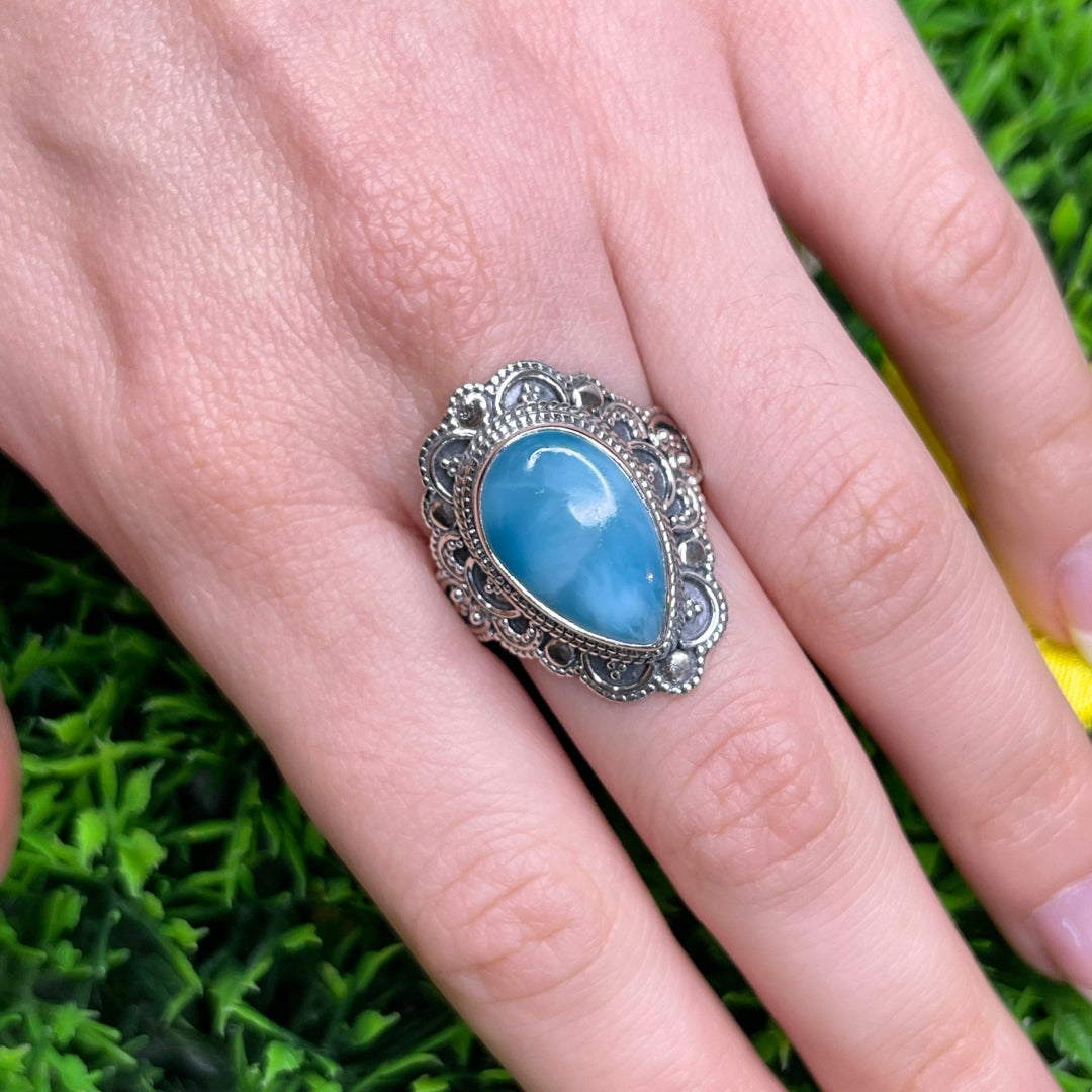 Bague Argent 925 Larimar #32