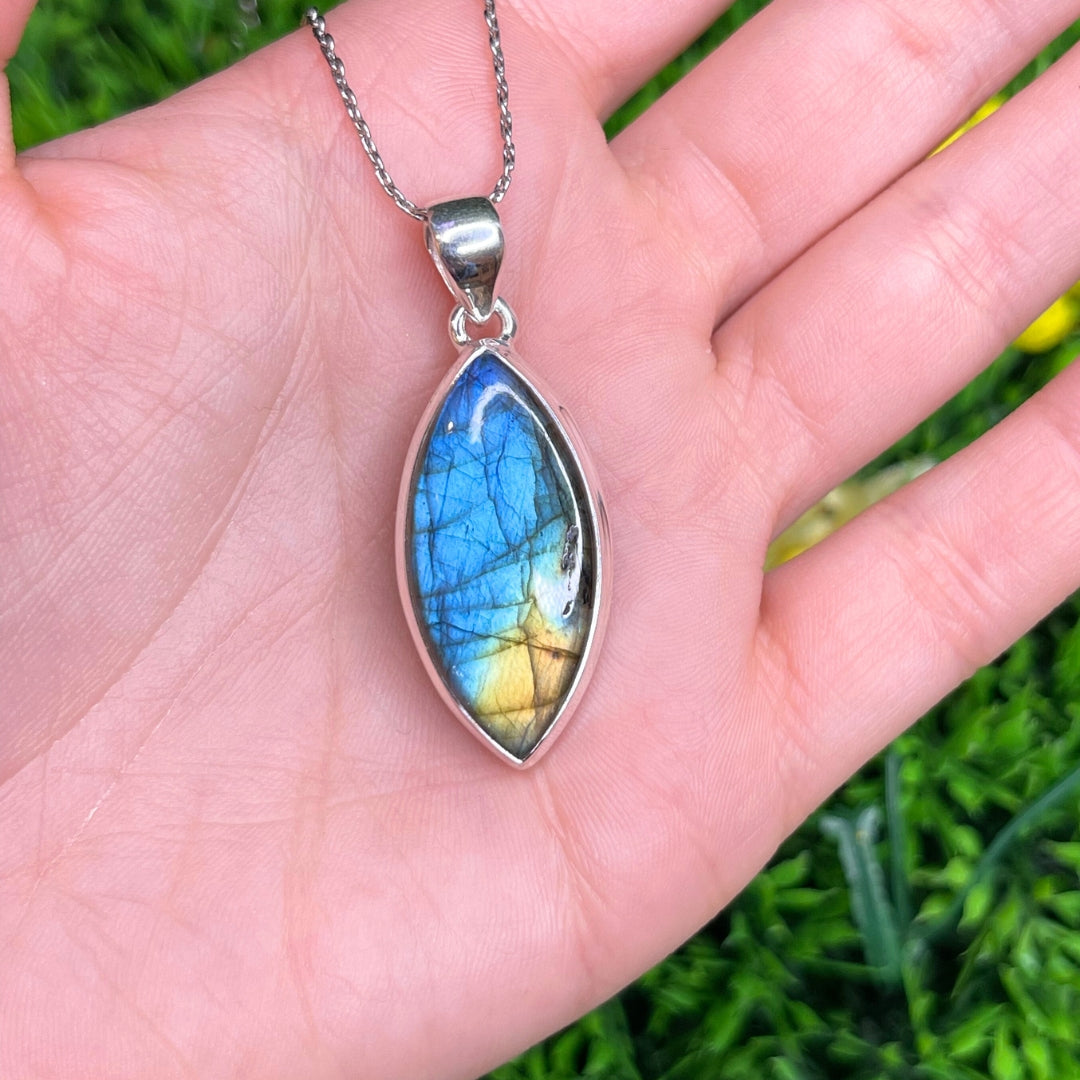 Pendentif Labradorite Blue Fire #31