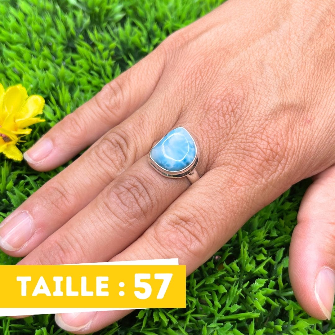 Bague Argent Larimar #13