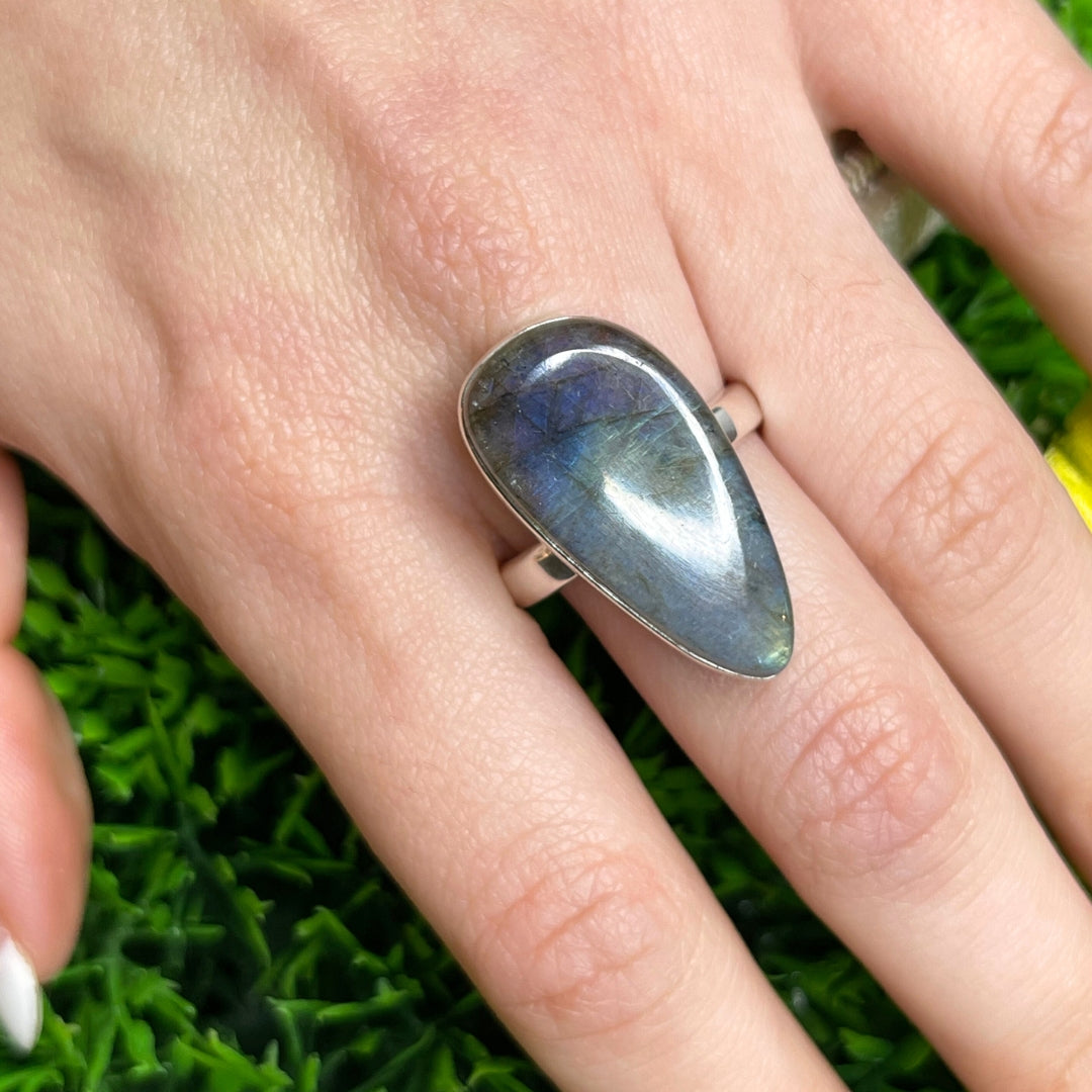 Bague Argent Labradorite Multifire #20