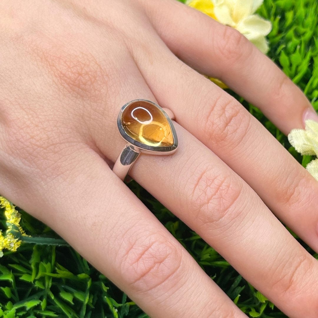 Bague Argent Citrine #38