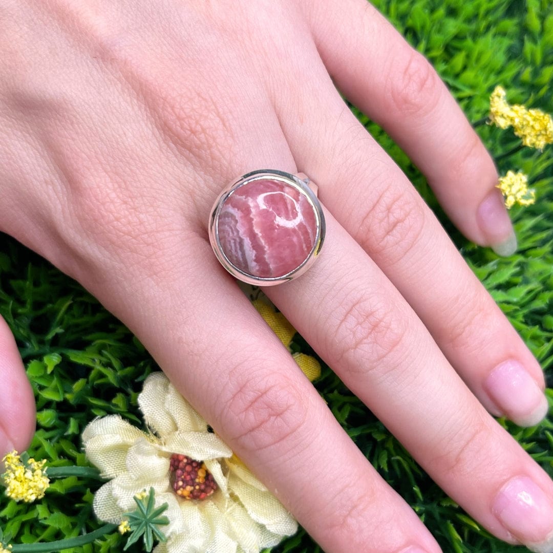 Bague Argent Rhodochrosite #5