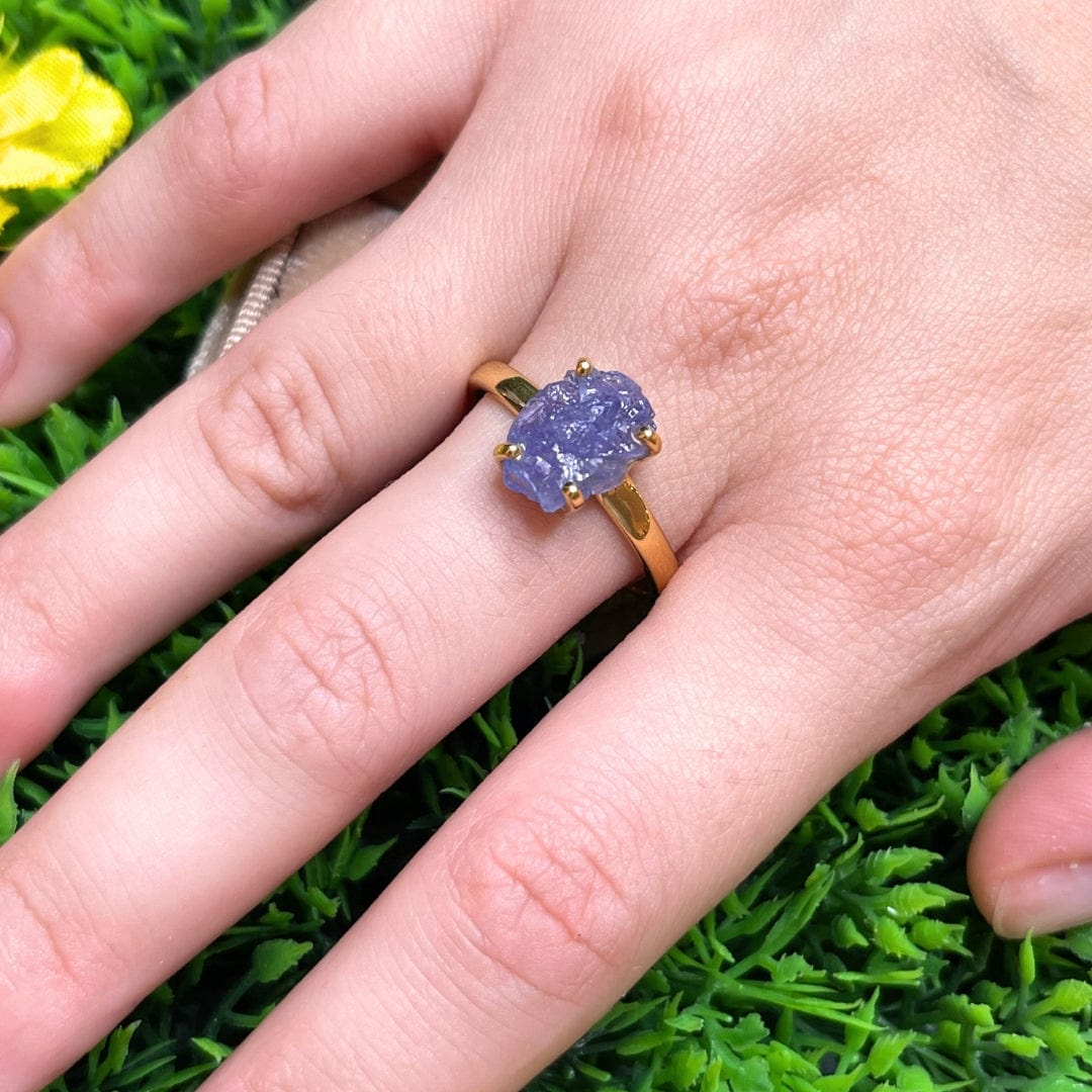 Bague Plaqué Or Tanzanite #14