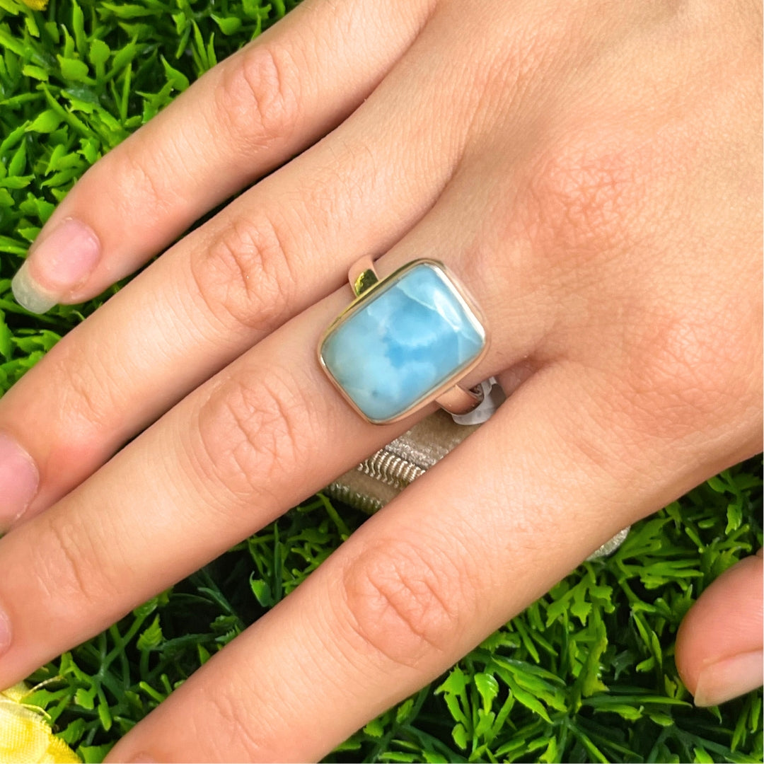 Bague Argent Larimar #63